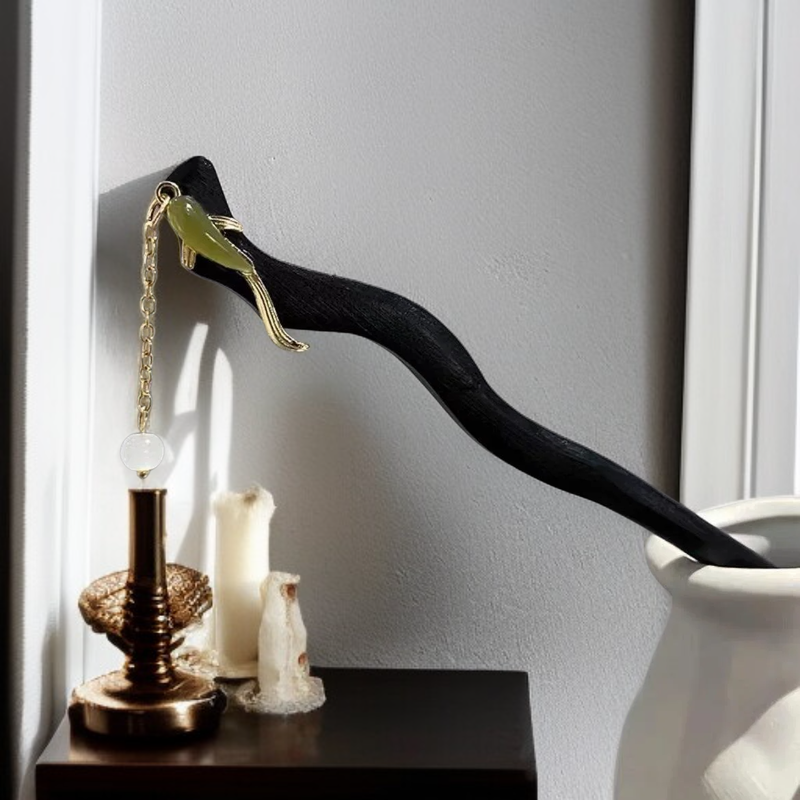 蝶々モチーフの高級感ある中華風ヘアピン・漢服用髪飾り・かんざし