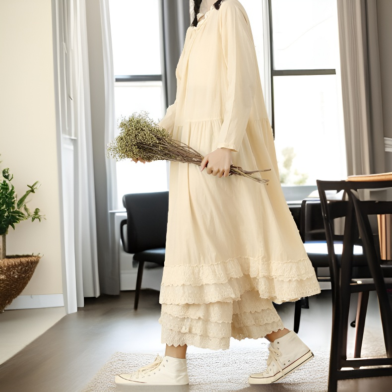 レディース レース カジュアルパンツ