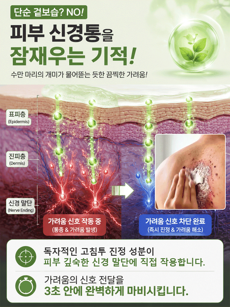 【피부염 집중 케어】피부 진정 케어 크림