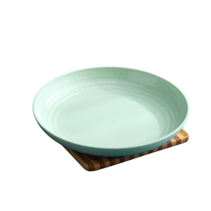 Nordischer 20 cm Weizenstroh-Kunststoffteller, geeignet für Obst, Gemüse und Trockenfrüchte