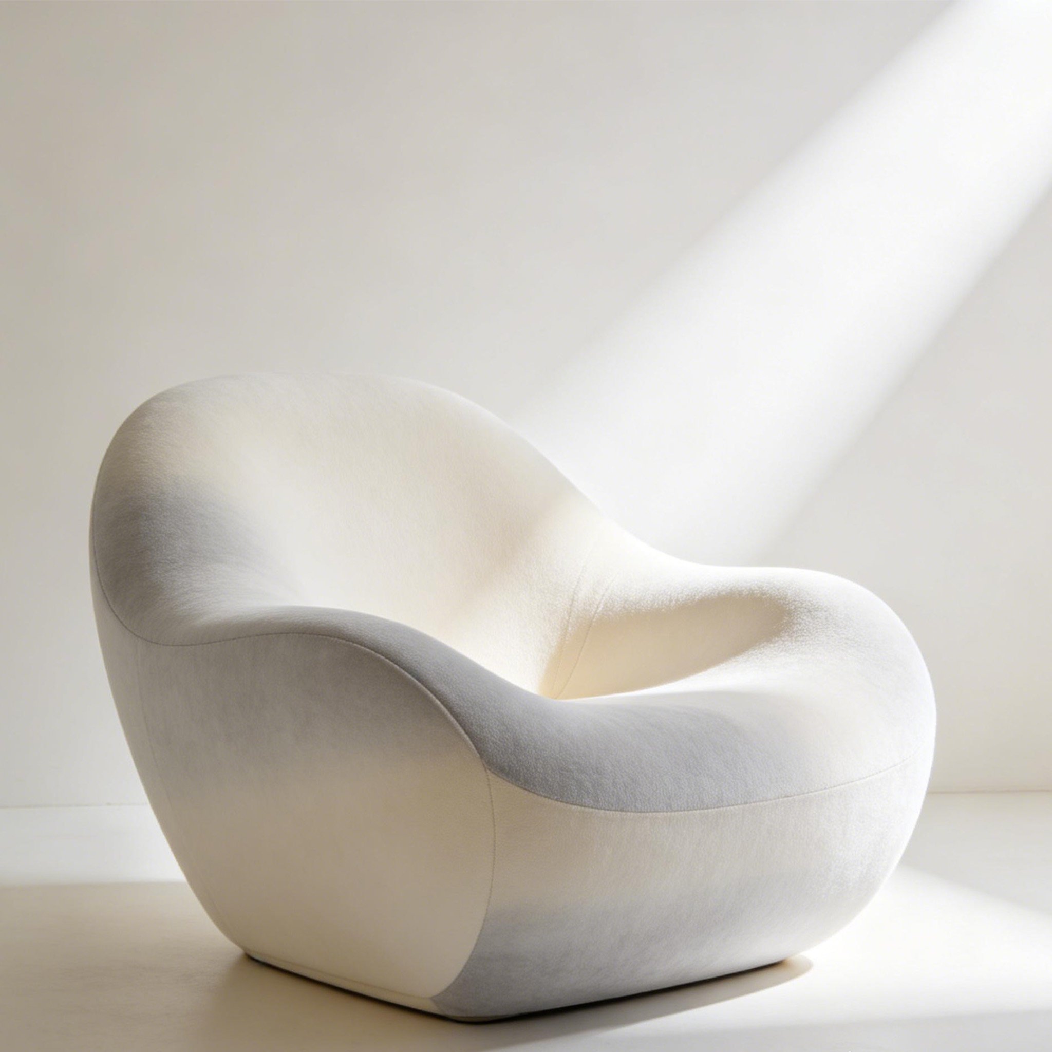 게으른 1인용 소파 의자 전체 모습