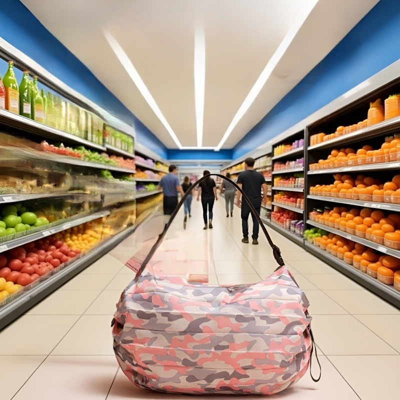 Faltbare Schultertasche aus robustem Material