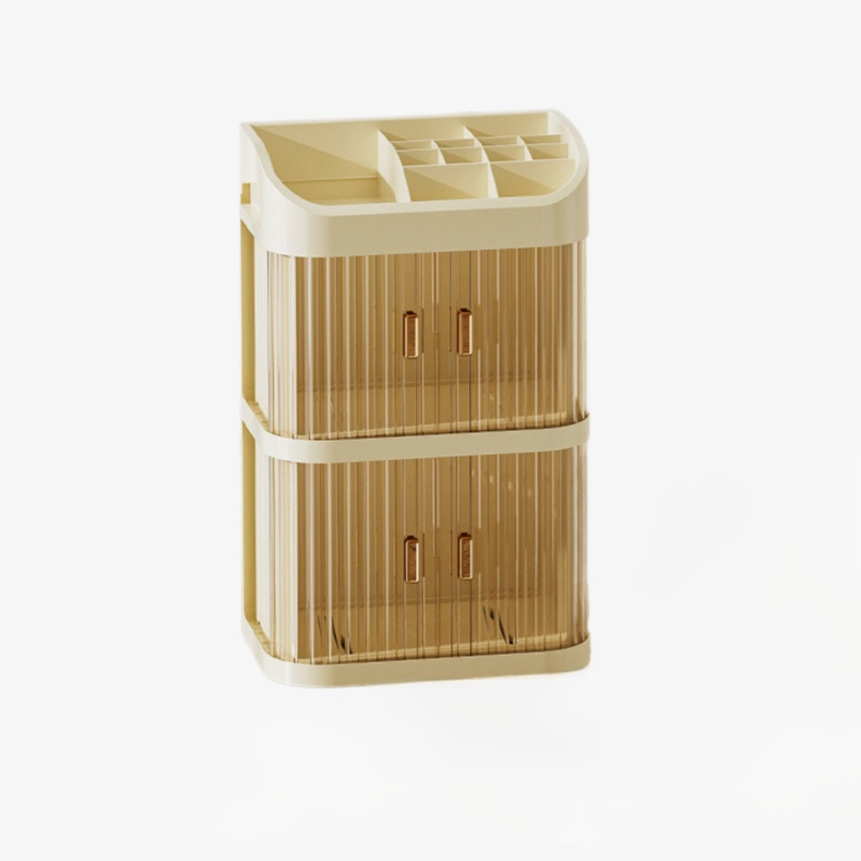 Large Capacity Dustproof Transparent Skincare Organizer Dormitory Desktop