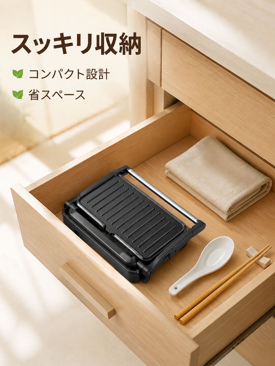ポータブルサンドイッチ朝食メーカー