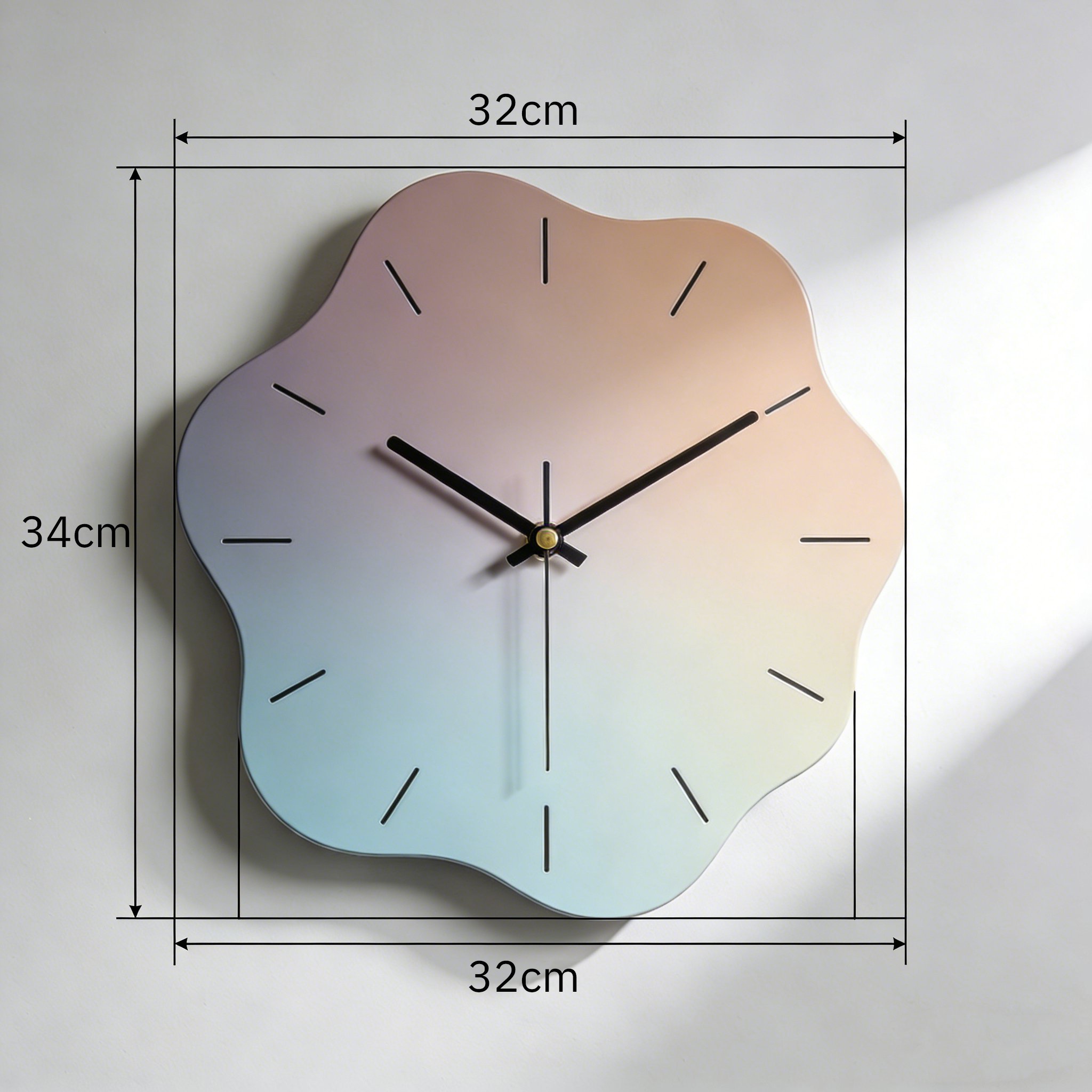 静音機能付き壁掛け時計の詳細画像