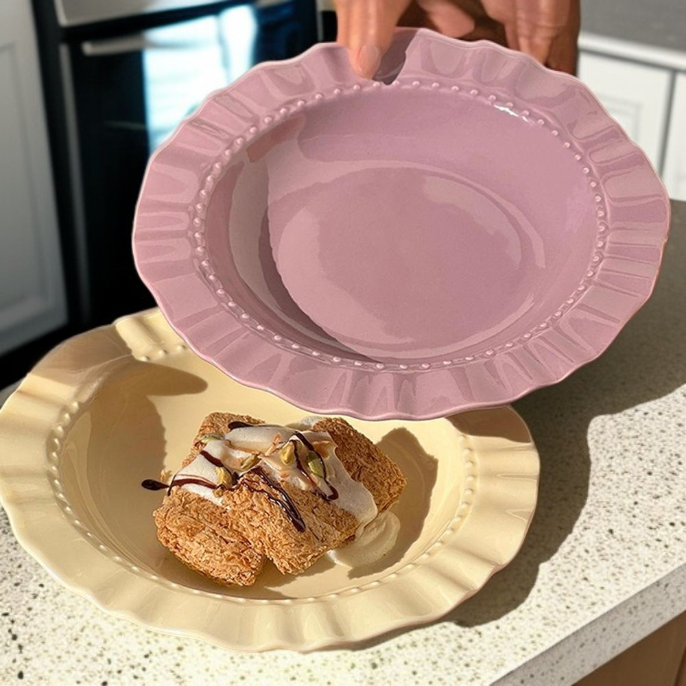 Ceramic Dining Plates with Dividers