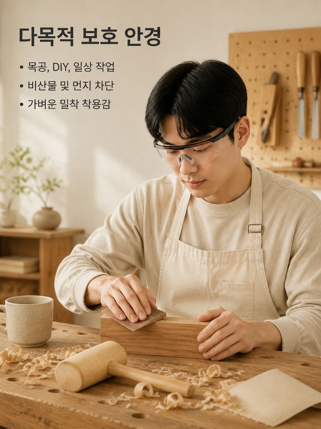 신형 고화질 김서림 방지 보호안경