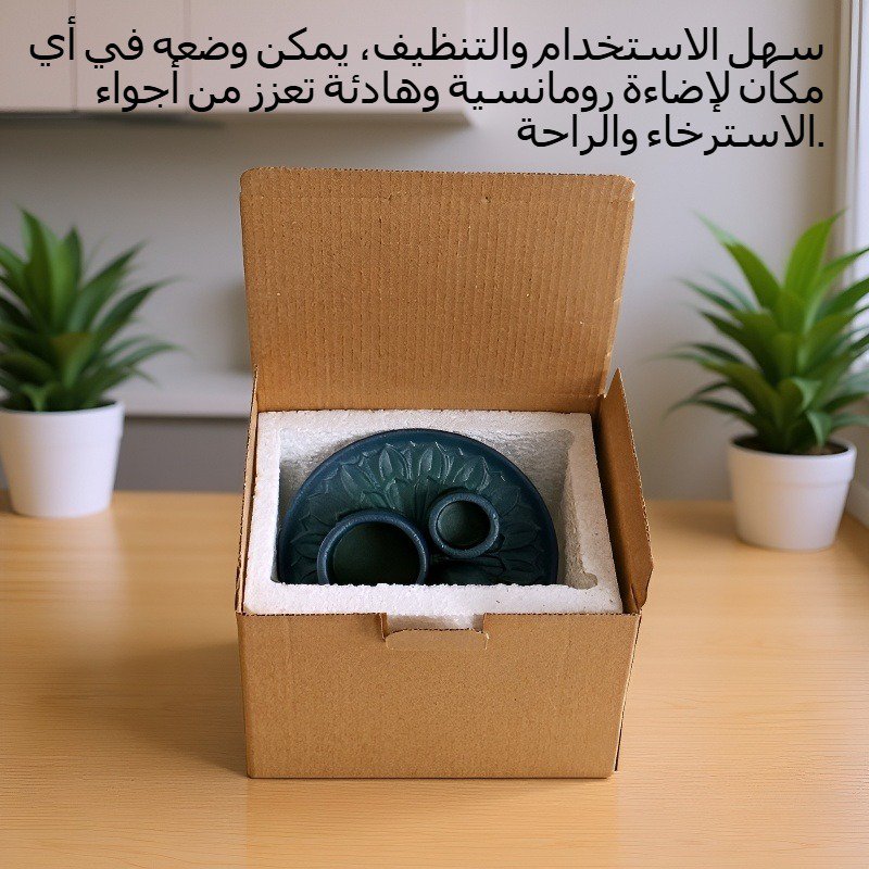 حامل شموع بنمط بسيط لديكور غرفة المعيشة