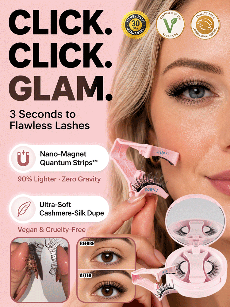 [No glue, no removal hassle; achieve perfect lashes in 3 seconds] Magnetic False Eyelashes