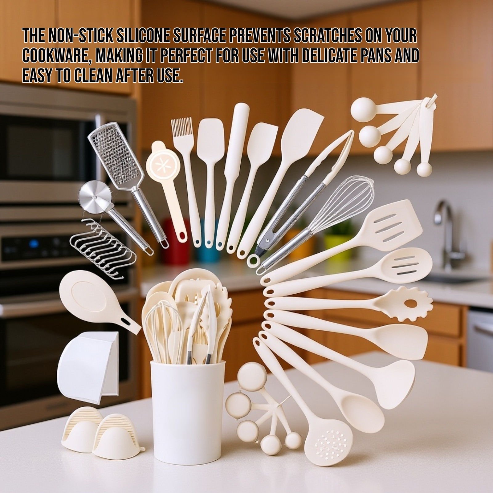 Silicone kitchenware cooking set