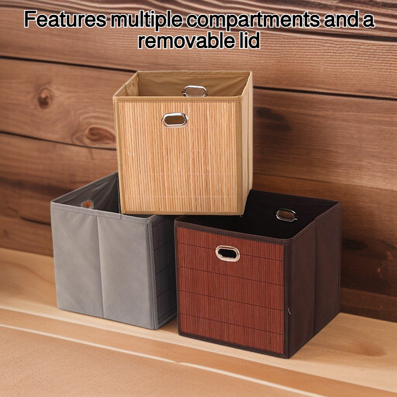 Multi-functional square storage box on a desk
