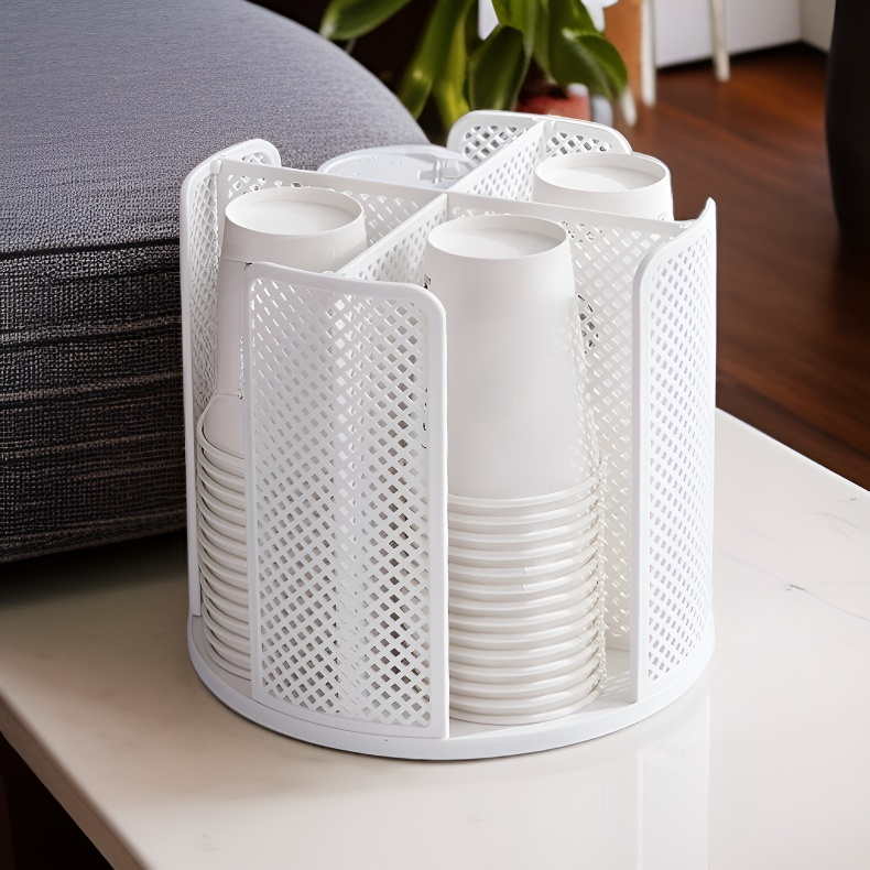 輕奢紙杯架一次性杯子杯架桌面水杯收納架咖啡杯托