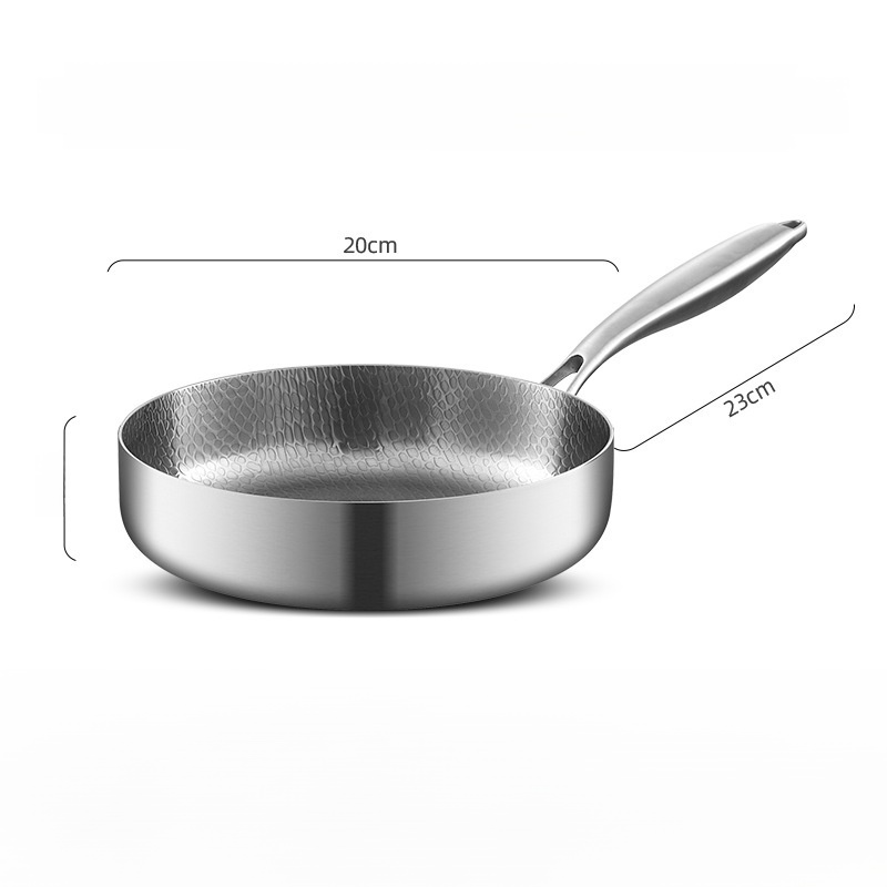 Uncoated Non-Stick Frying Pan