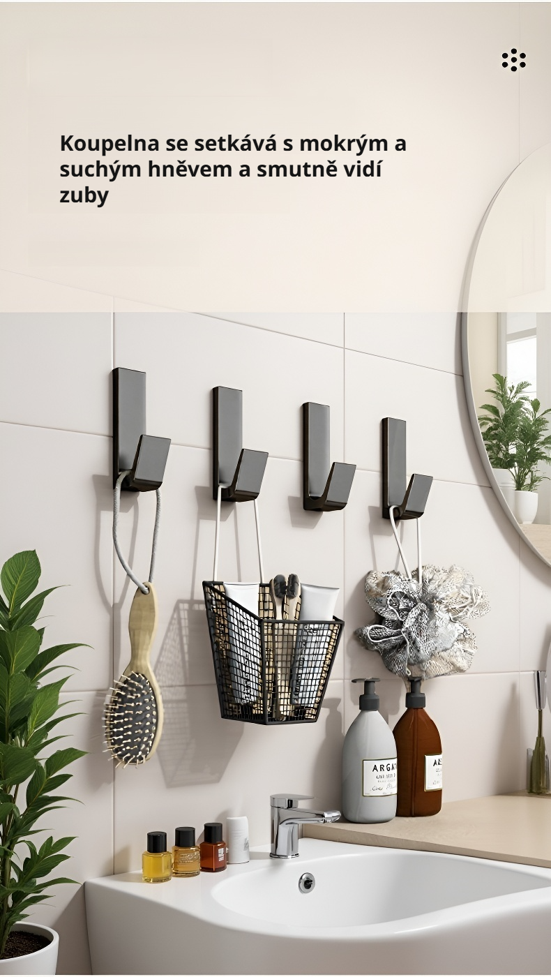 Háček s vysokou nosností pro zavěšení ručníků