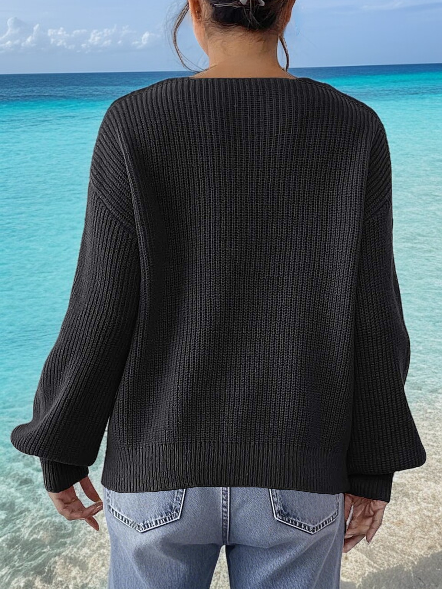 男女兼用 無地セーター