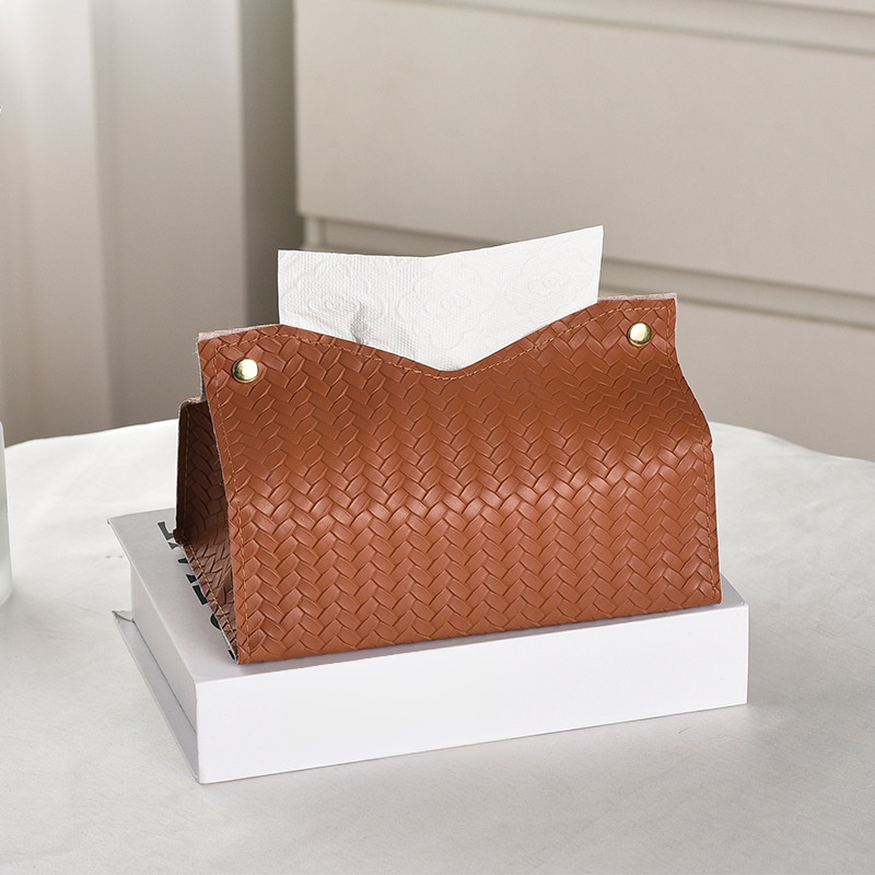 高級PUレザー ティッシュボックス リビング・テーブル用