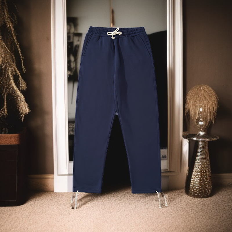 ベーシック無地裏起毛スポーツカジュアルパンツ 男女兼用