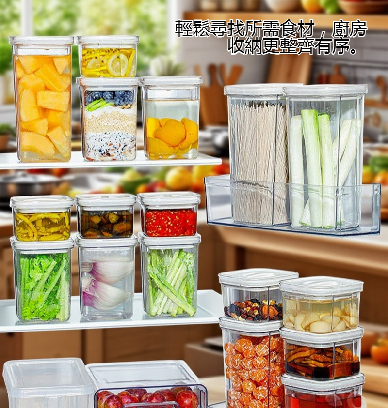 透明保鮮罐容量展示