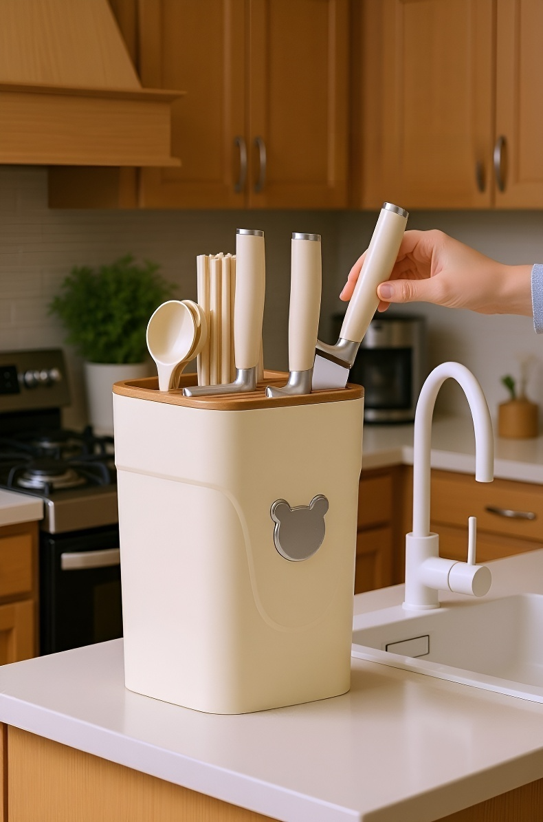 Almacenamiento de cuchillos de fácil acceso