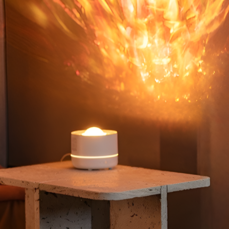 Multifunctional Star Projector Aroma Diffuser, USB Powered, 7-Color Ambient Humidifier