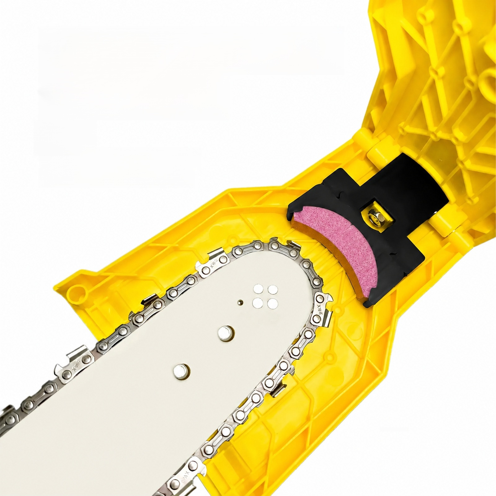 Chainsaw polishing head