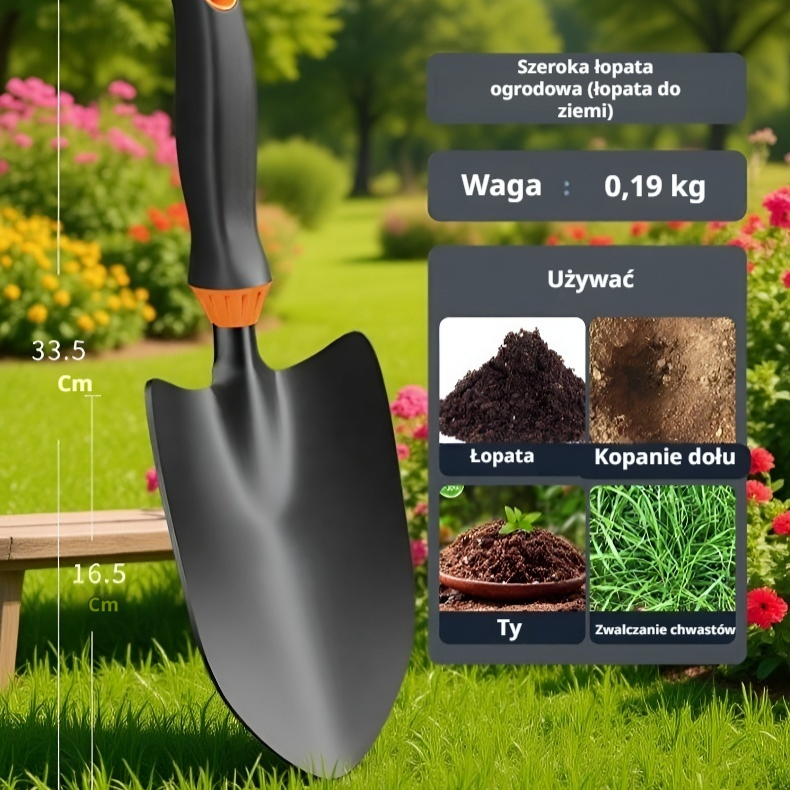 Zestaw małych łopatek do domu – narzędzia ogrodnicze do sadzenia kwiatów i warzyw