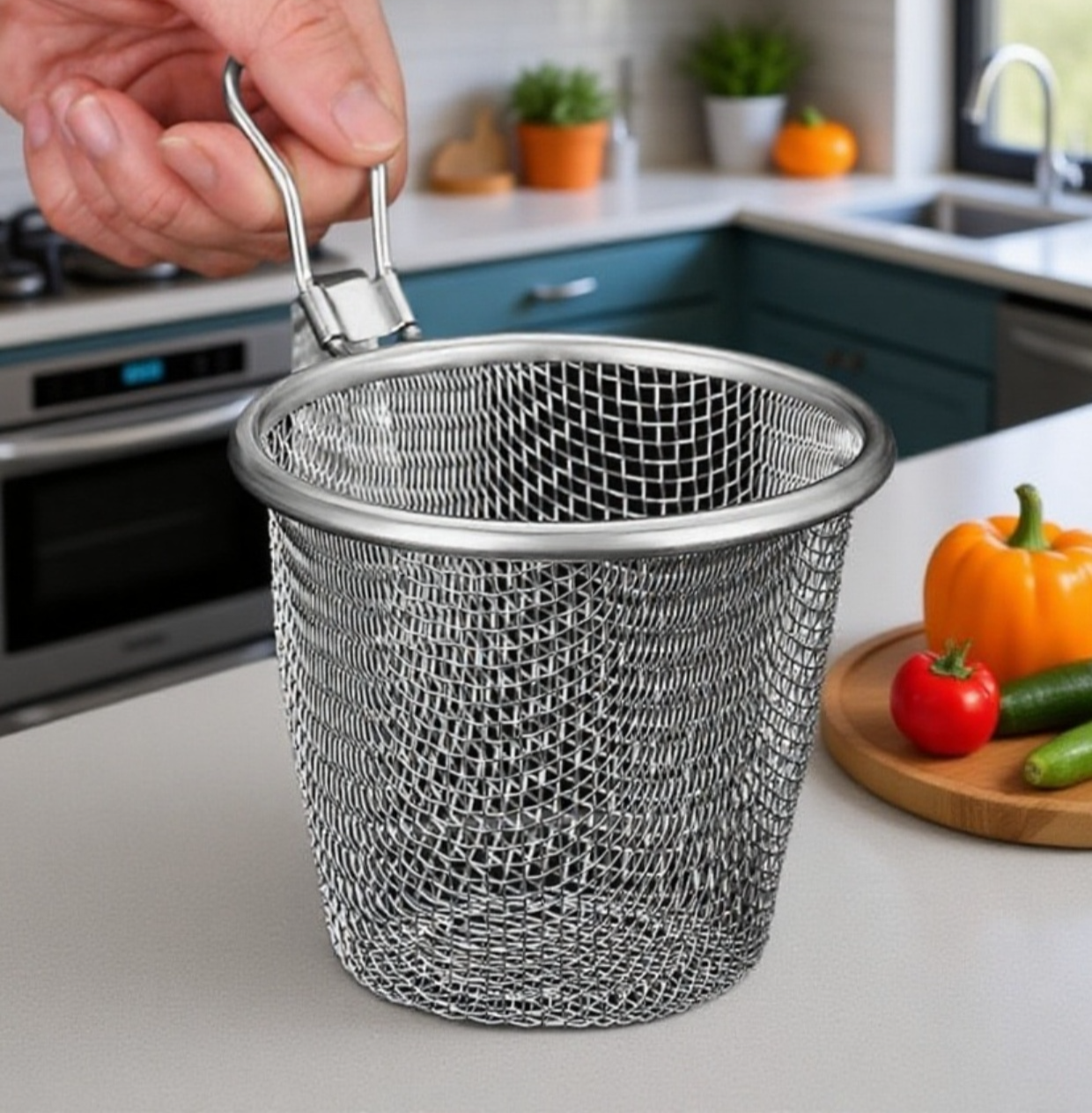 Küchensieb für knusprige Frittierergebnisse