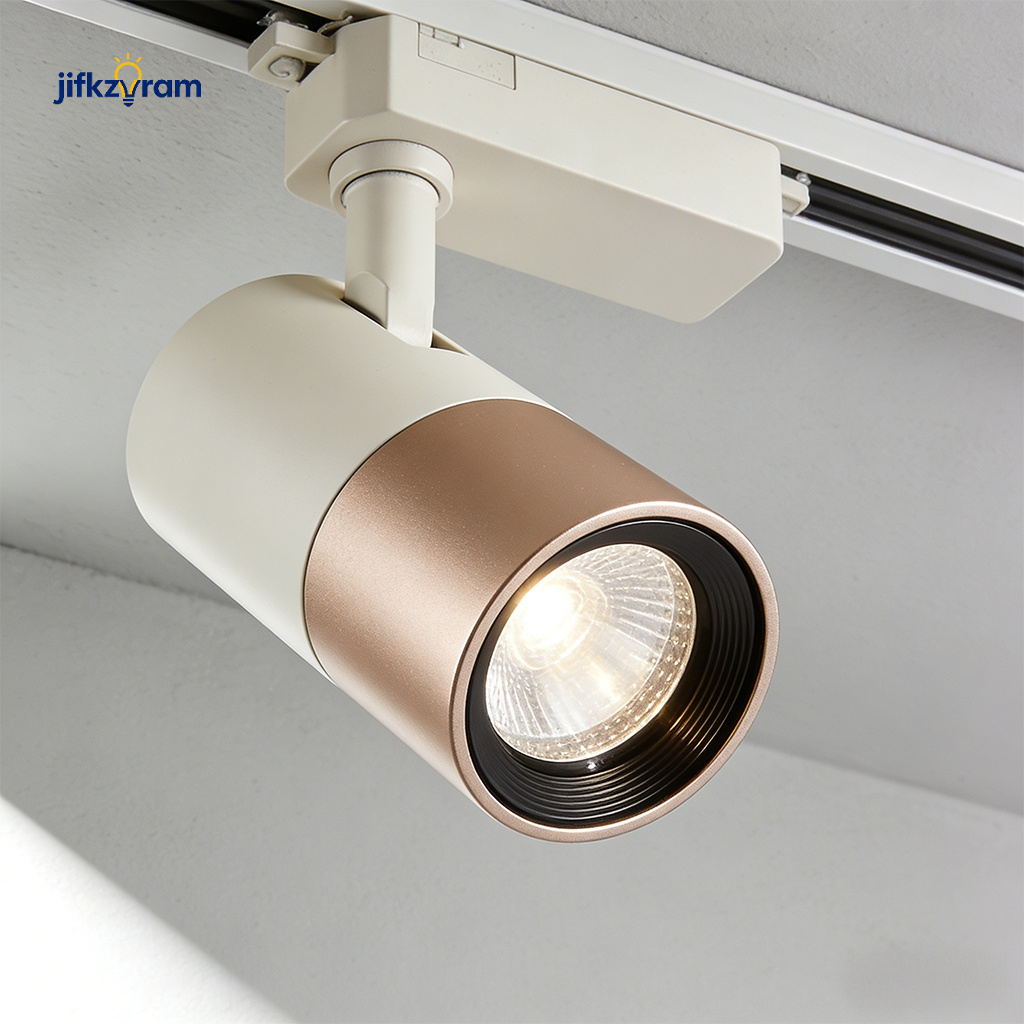 Focos de riel empotrables sin luz principal (4 unidades)