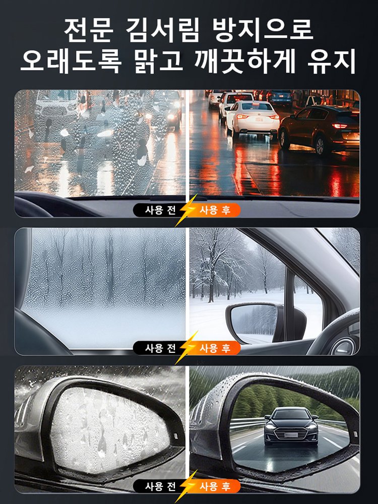 자동차 유리용 김서림 방지 코팅제