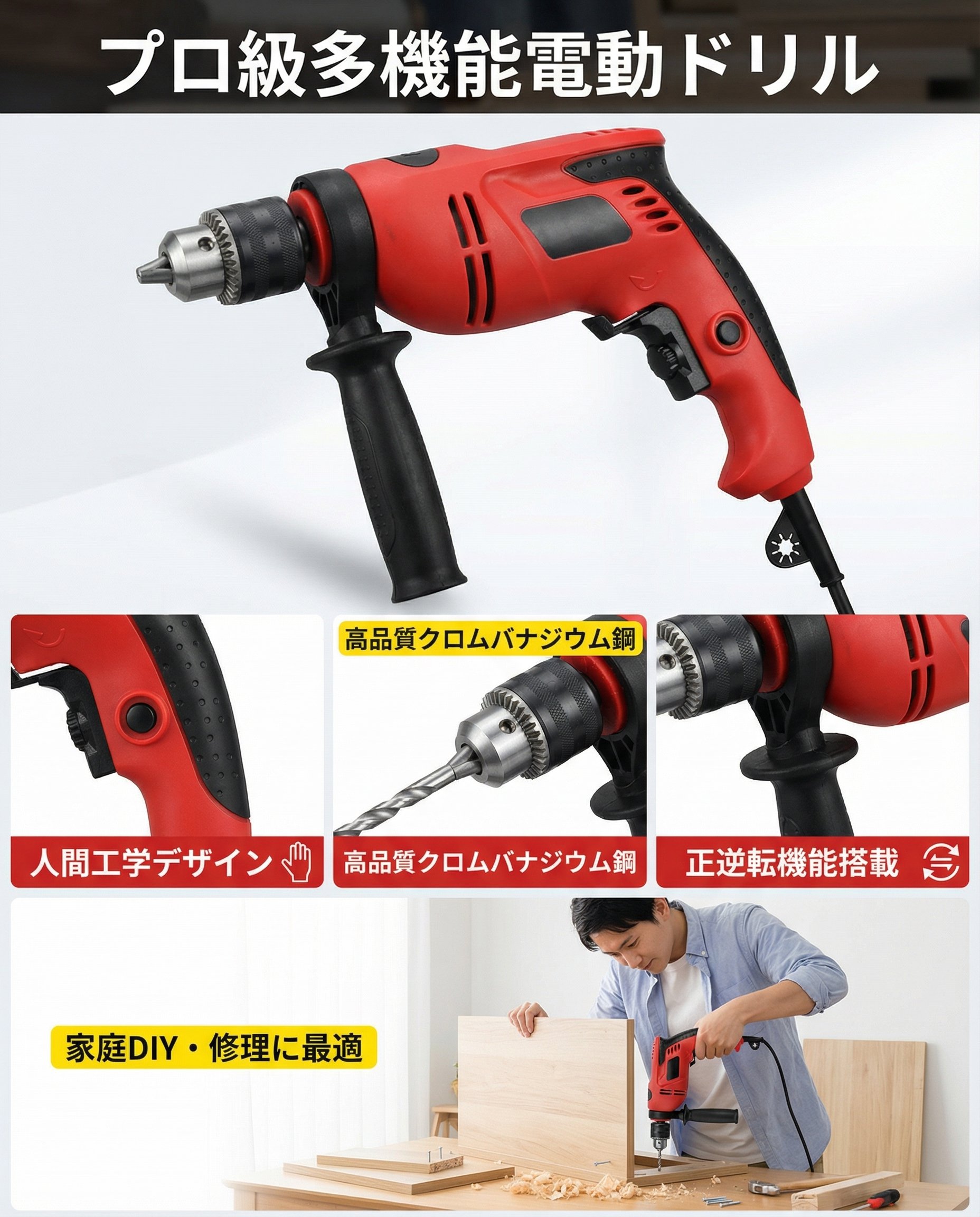 多機能ポータブル工具セットの全体イメージ