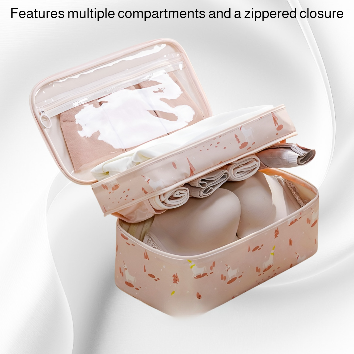 Portable Underwear Storage Bag for Travel, Bra Organizer for Suitcase