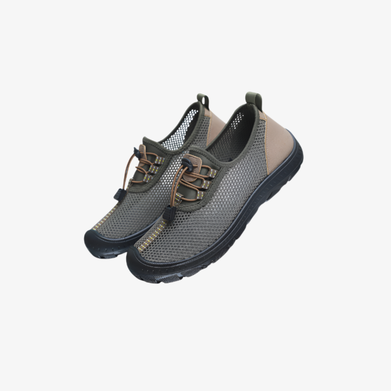 夏の古い北京布靴メンズ中空メッシュ靴通気性中年と高齢者の靴お父さんメッシュ靴ソフト底滑り止め靴カジュアルウォーキングシューズ