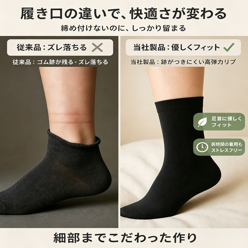 汗を吸収して防臭するスポーツソックス