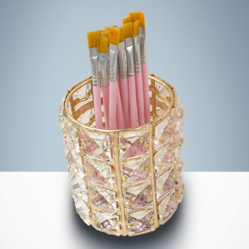인기상품 크리스탈 펜홀더, 원형 탁상용 수납장, 메이크업 브러시 홀더, 메이크업 브러시 수납 펜홀더