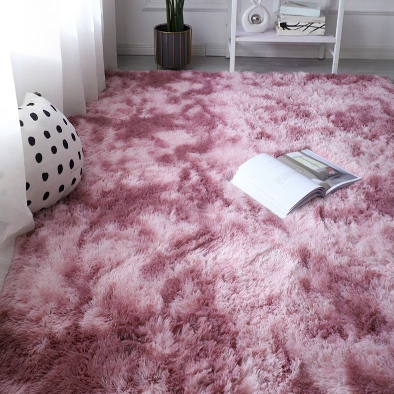 Tapis/Couverture minimaliste scandinave à longs poils