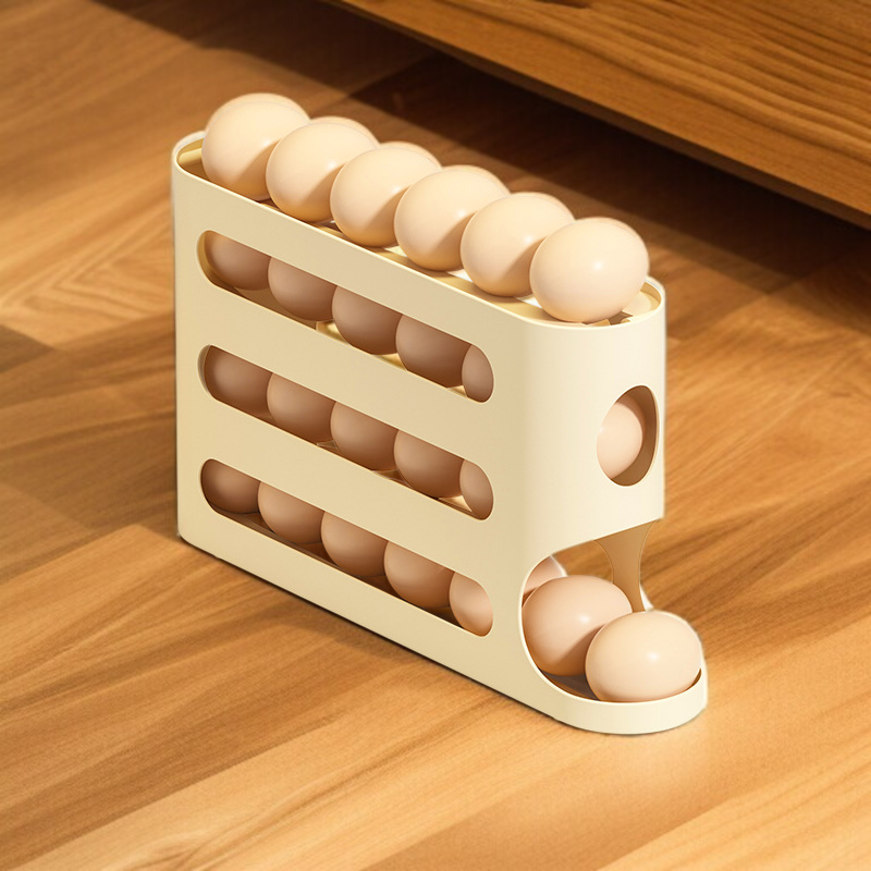 주방 인테리어에 어울리는 모던한 디자인의 계란 수납함