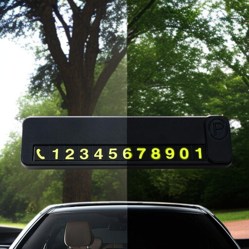 차량용 휴대폰 거치대 다기능 2합 일대 임시주차 야광 디지털 번호판 영치