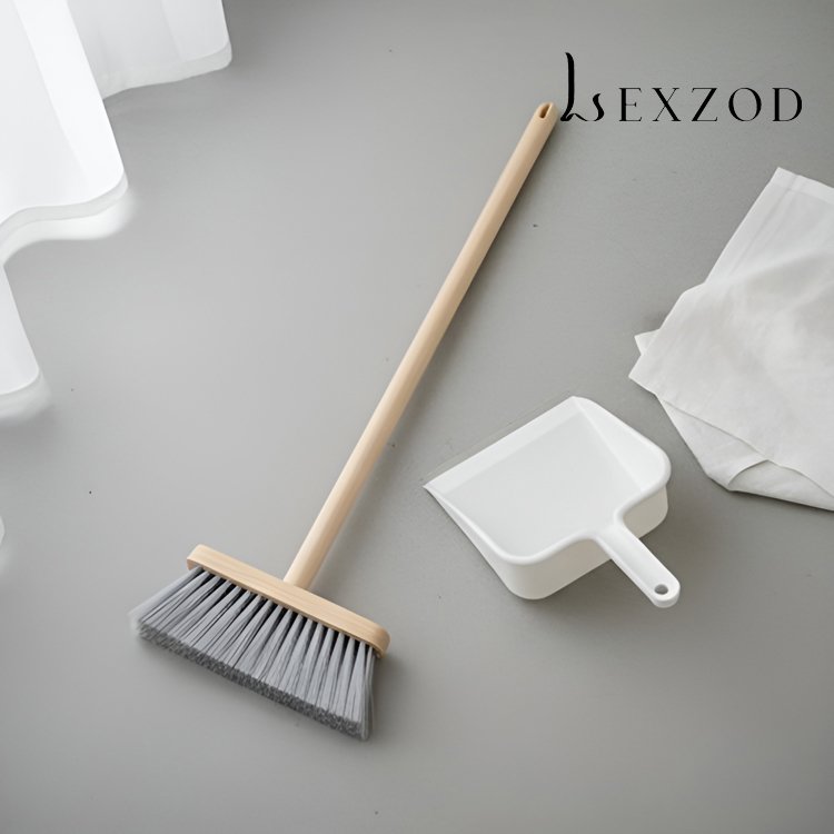 천연목색 빗자루(빗자루 2개)