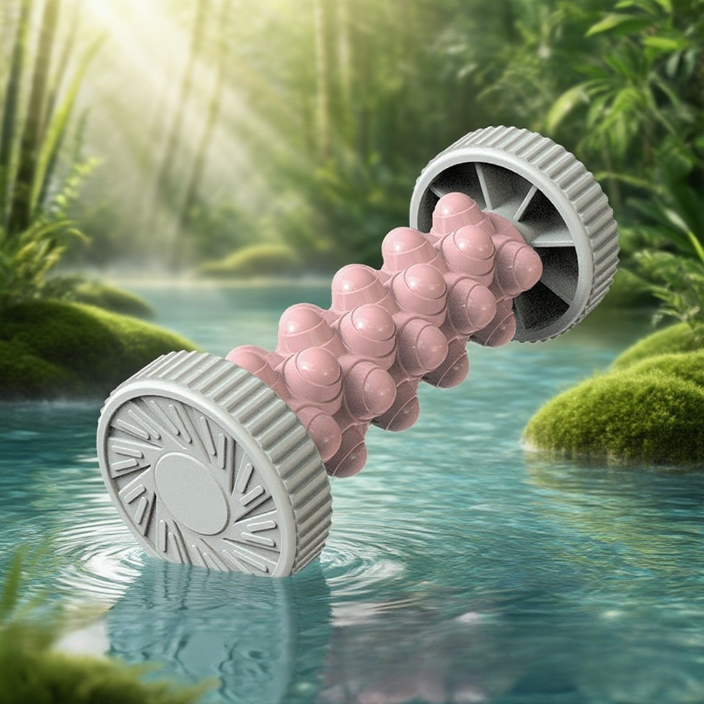 滾軸手足按摩器滾輪瑜珈健身腳底抽出