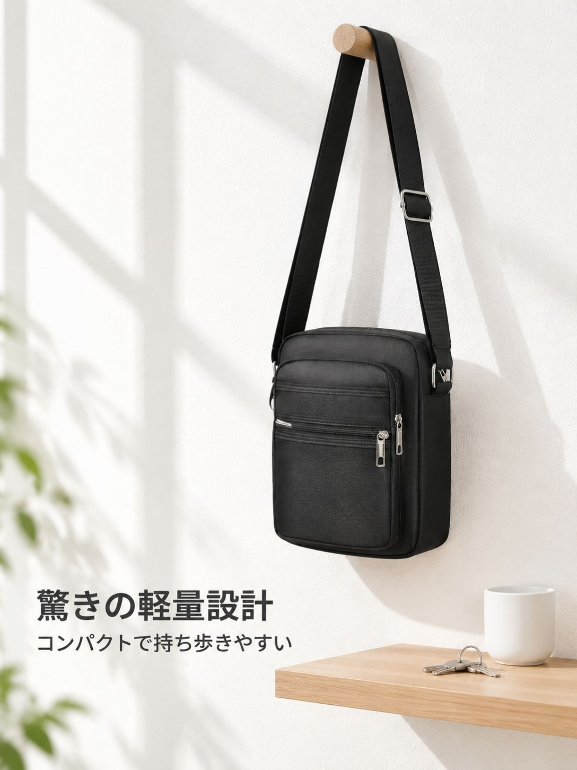 アウトドア通勤ビジネス用ショルダーバッグ