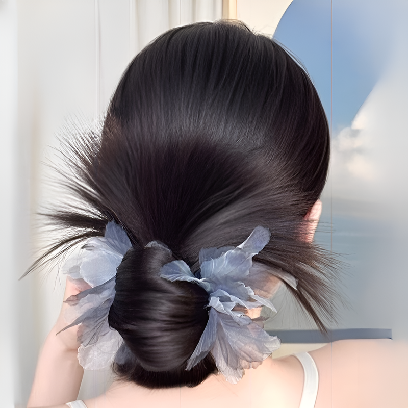 วิกผมมวยต่ำสำหรับผู้หญิง พร้อมกิ๊บติดผม