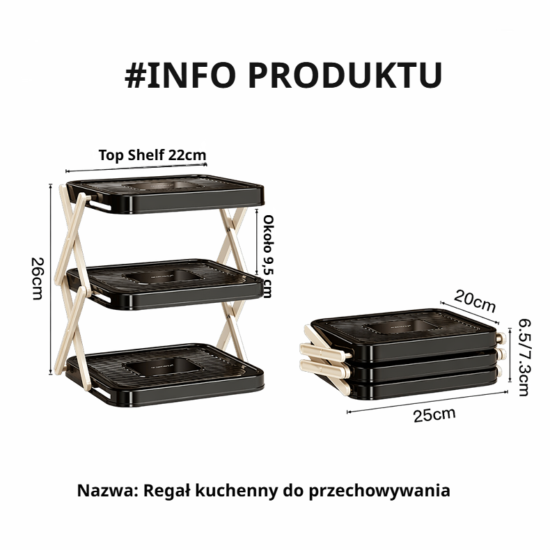 Stabilny i trwały stojak do kuchni