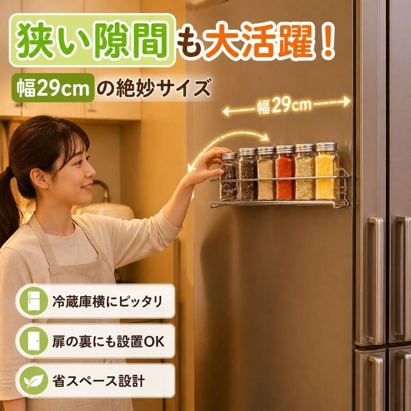 錬鉄製多層式壁掛け調味料ボトルラック（穴あけ不要）