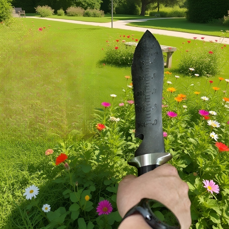 日本式ステンレス木製ハンドル園芸ホリホリナイフ