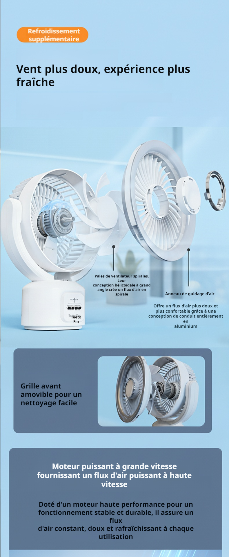 Ventilateur Lemiburg 2026 avec diffuseur d'arômes