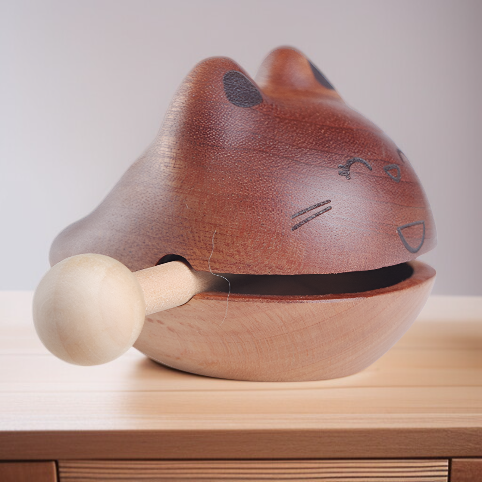 내구성 좋은 나무 물고기 장식품 디테일