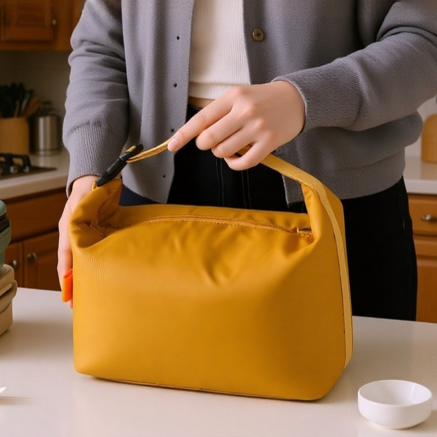 Bolsa de picnic térmica portátil, bolsa de almuerzo con gran capacidad