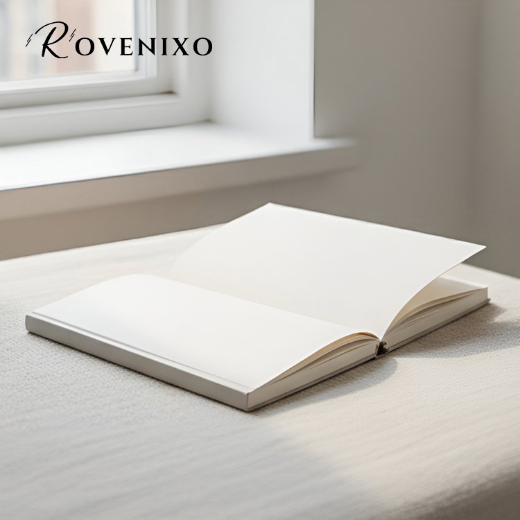 สมุดโน๊ตสีขาวสองเล่ม