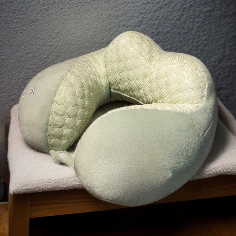 U字型ネックピロー 首・肩サポート 大人用 首椎サポート 飛行機用枕