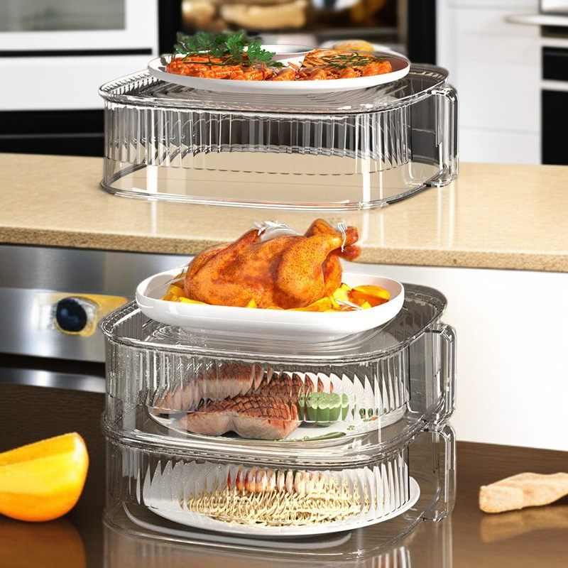 多層収納キッチンフードカバー 防塵保温蓋 家庭用残り物用